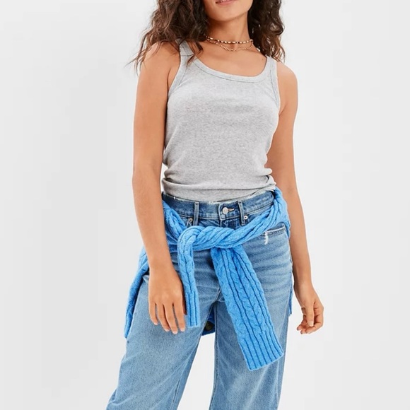 AE Scoop Neck Ribbed Tank - Picture 2 of 4